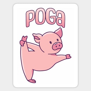 Pig Yoga or Poga or maybe Piga? Magnet